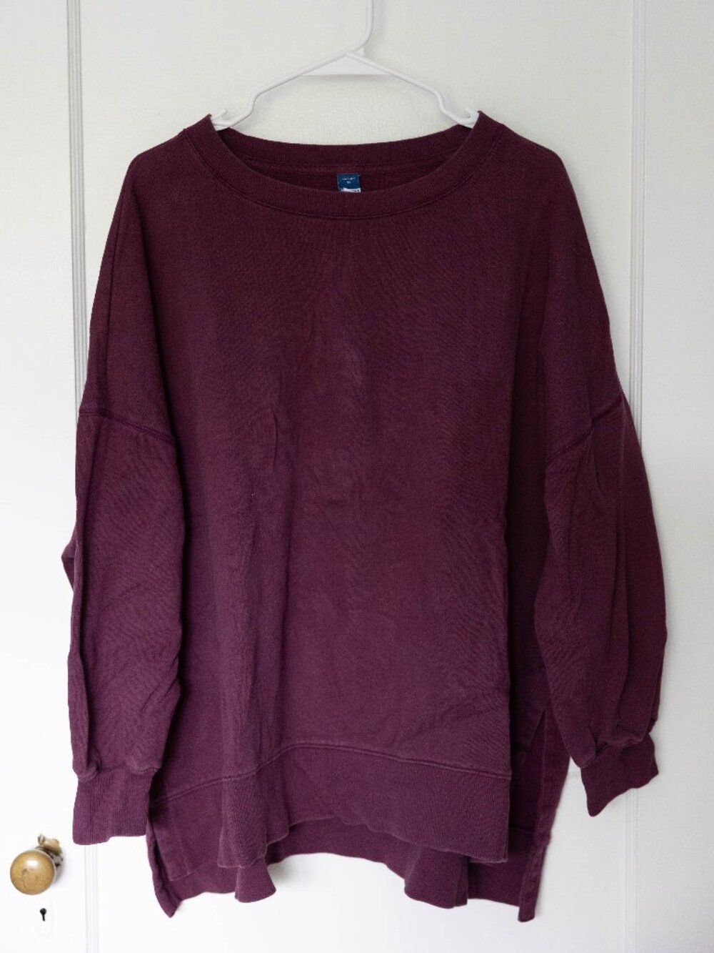 Old Navy SoComfy Oversized Plum Crewneck Sweatshirt 3X